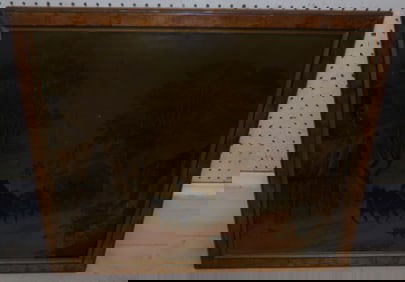 Framed Print in Burled Walnut Frame