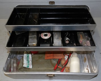 Vintage Aluminum My Buddy Tackle Box