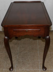 Mahogany Tea Table with Pull Out Slides