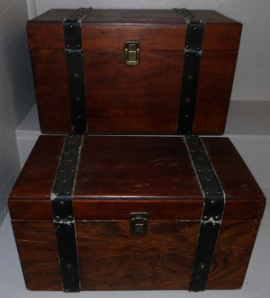 Two Mahogany Boxes (1 of 4)