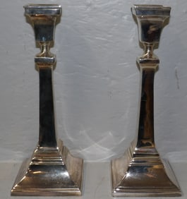 Pair of Silver Plated Candlesticks