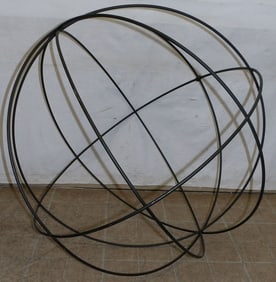 Painted Wrought Iron Sphere