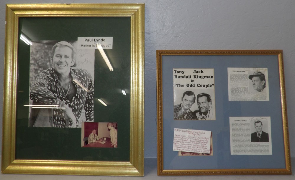 Framed 'Paul Lynde' Memorabilia & Framed 'The Odd Couple' Memorabilia (1 of 4)