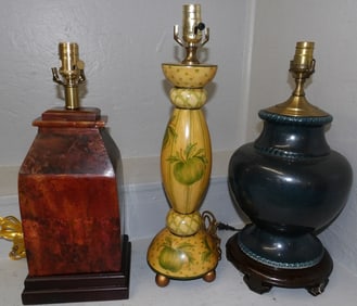 Three Decorative Lamps