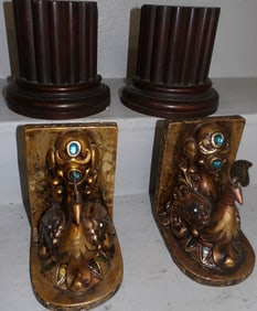 Two Pair of Decorative Book Ends