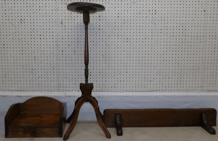 Pine Plant Stand Shelf & Table Top Stand