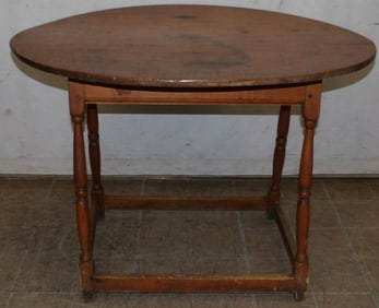Antique Maple Oval Tea Table