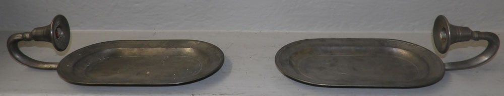 Two Pewter Candle Sconces (1 of 5)