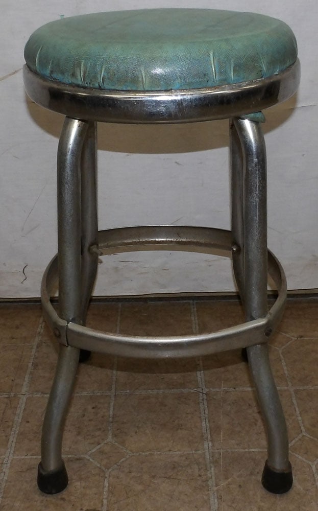 Vintage Chrome Stool (1 of 2)