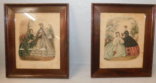 Two Framed Fashion Prints