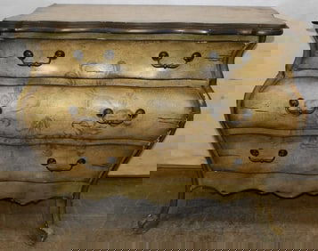 Painted Three Drawer Commode