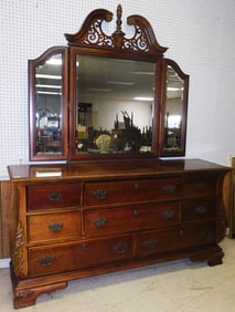 Cherry Dresser with Mirror