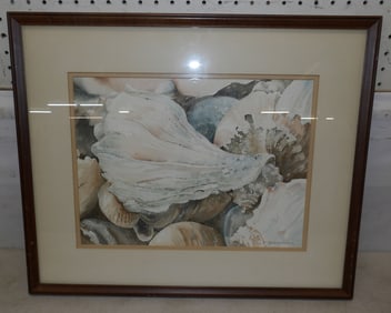 Framed Watercolor Artist Signed