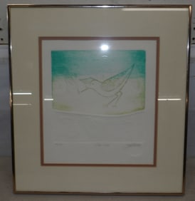 Framed Watercolor Artist Signed