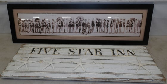 Painted Wood Panel & Framed Print