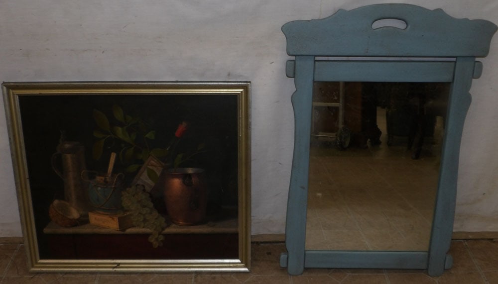 Framed Print & Painted Framed Mirror (1 of 4)