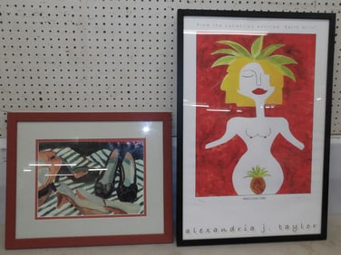 Two Framed Watercolors