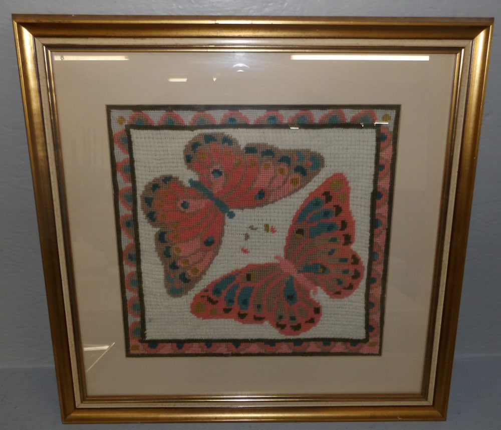 framed butterfly needlework (1 of 3)