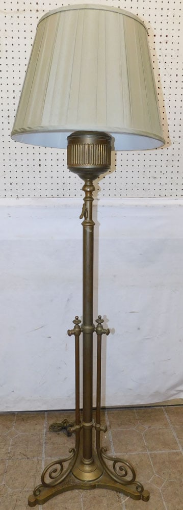 antique brass floor lamp (1 of 6)