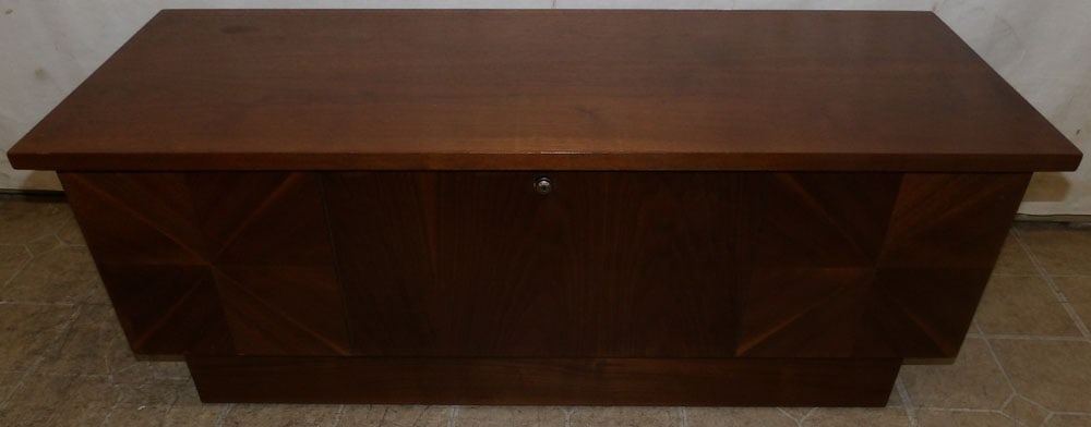 Mid Century Modern walnut blanket chest cedar lined by Lane (1 of 8)