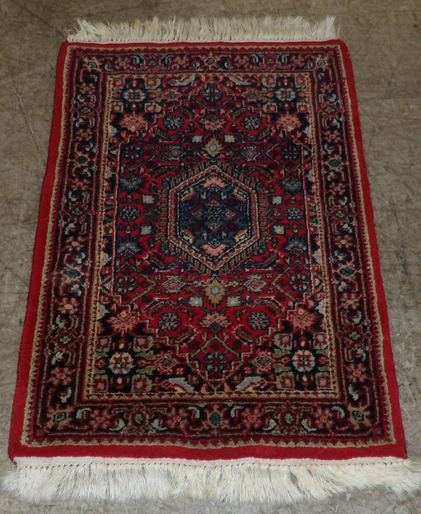 3'5" by 2' handmade Oriental rug (1 of 3)