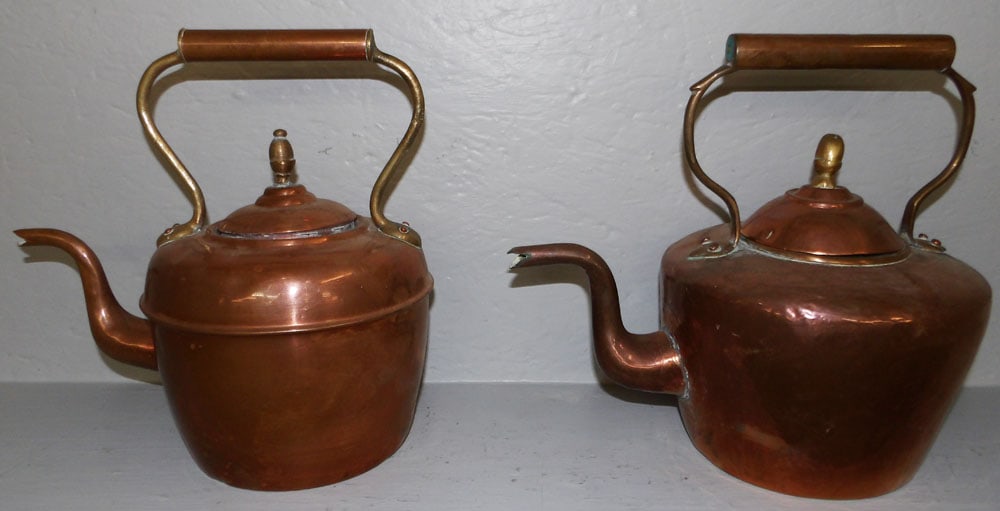 Two Antique Copper Kettles (1 of 4)