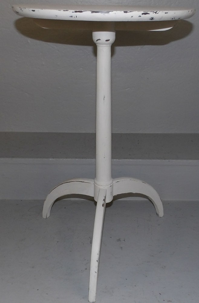 distressed painted cherry candle stand by Pennsylvania House (1 of 3)