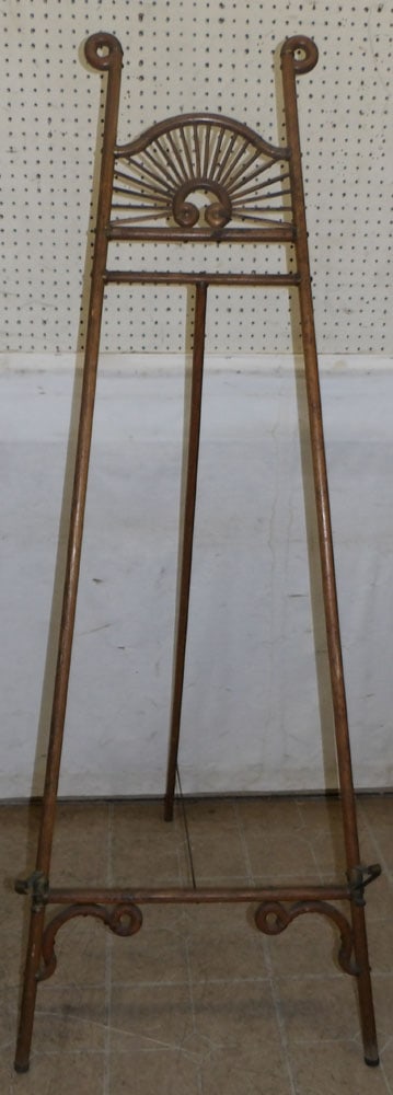 antique oak Victorian easel (1 of 5)