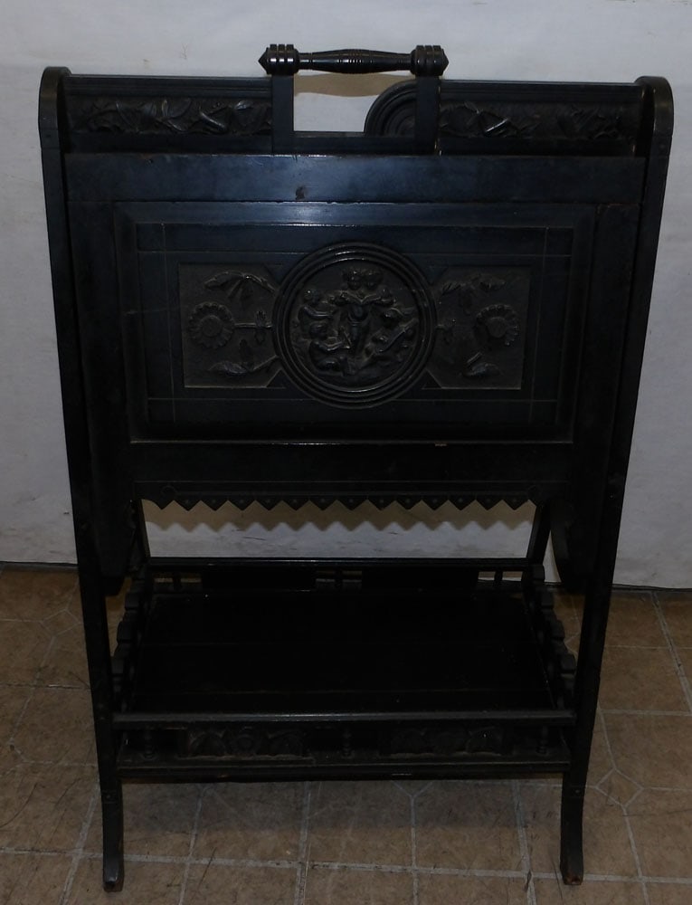 Antique Victorian Ebonized Music Stand (1 of 10)