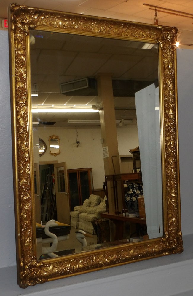 ornate gilded frame bevel mirror (1 of 4)