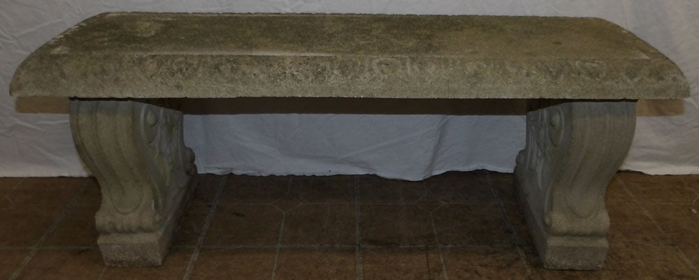 three piece cast concrete bench (1 of 4)
