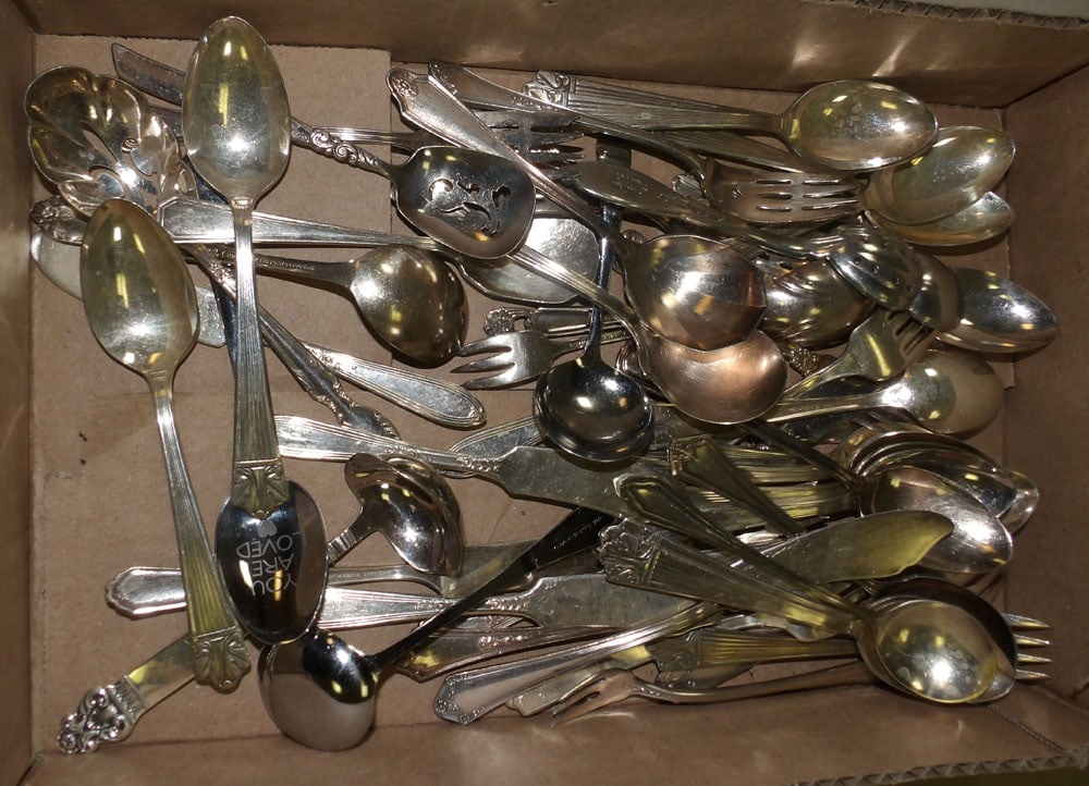 lot of silverplated flatware (1 of 3)