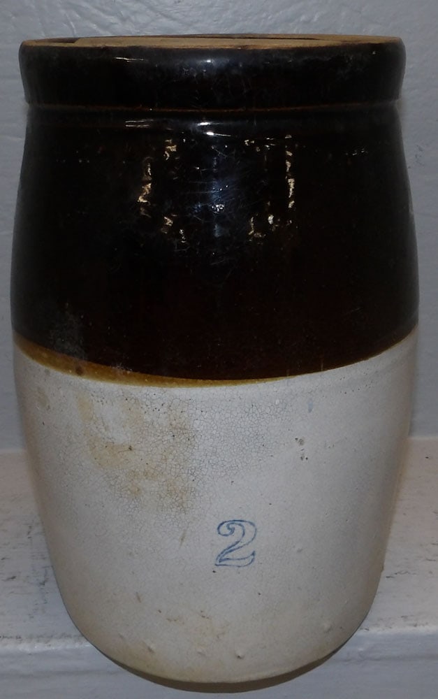 Stoneware Two Gallon Butter Crock (1 of 3)
