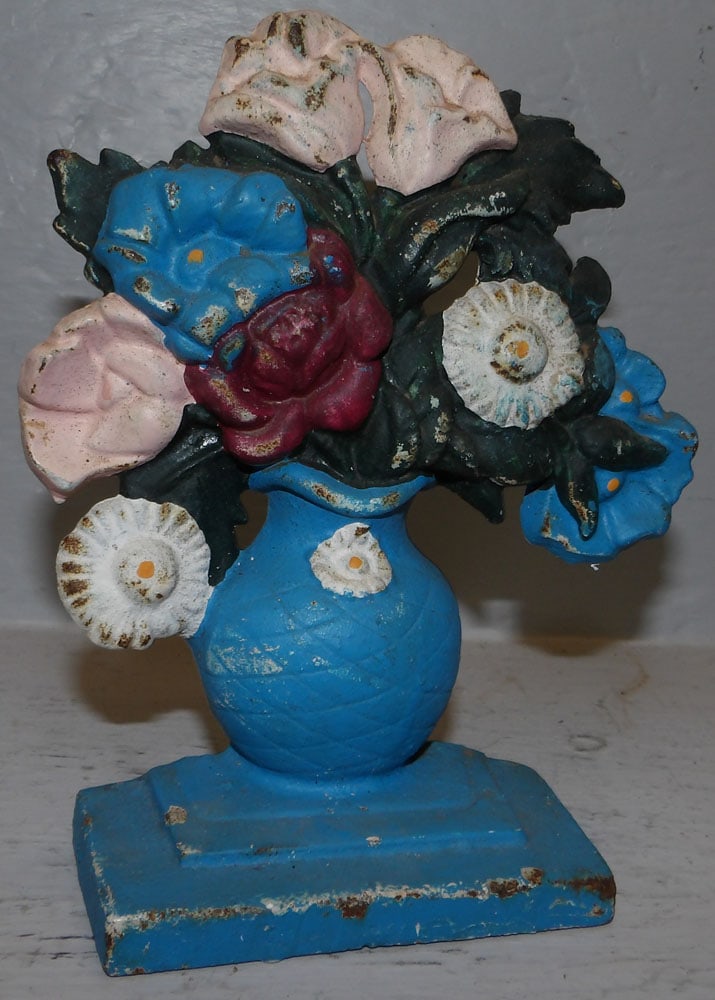 Painted Cast Iron Door Stop (1 of 2)