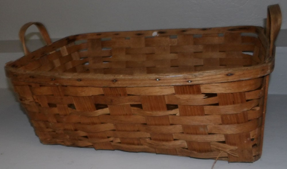 Antique Split Oak Basket (1 of 3)