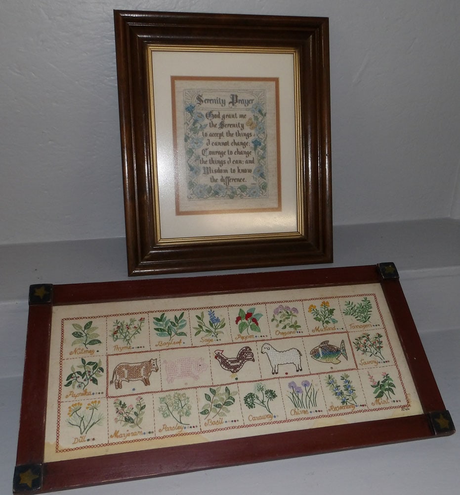 Two Framed Needleworks (1 of 4)