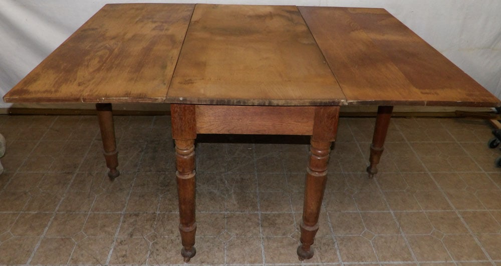 Antique Walnut Drop Leaf Table (1 of 4)