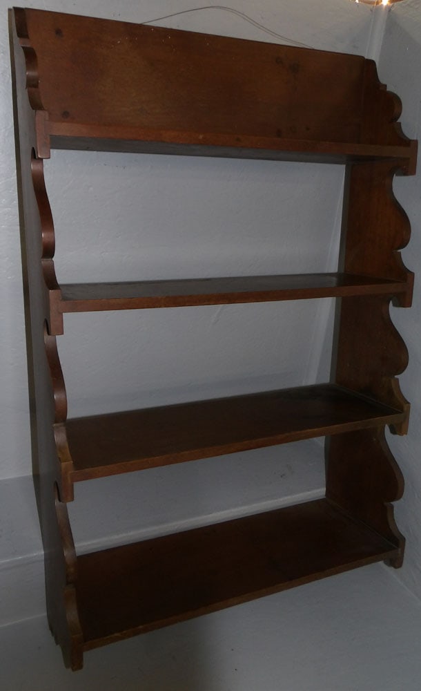 Antique Walnut Hanging Shelf (1 of 2)