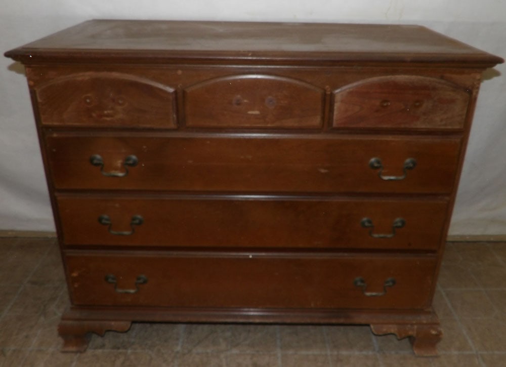 Cherry Three Over Three Drawer Chest (1 of 6)