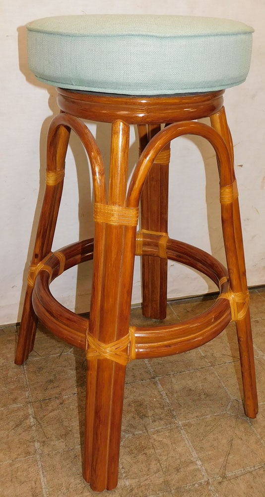 Rattan Swivel Stool (1 of 3)