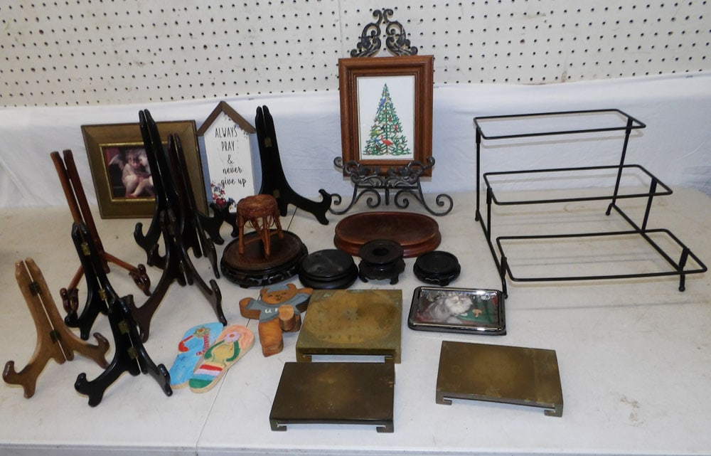 Lot of Wooden Stands & Household Items (1 of 5)