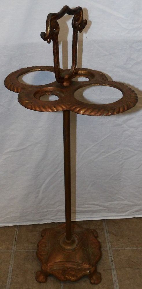 Painted Metal Smoking Stand (1 of 3)