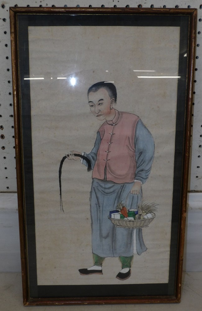 Framed Oriental Watercolor (1 of 3)