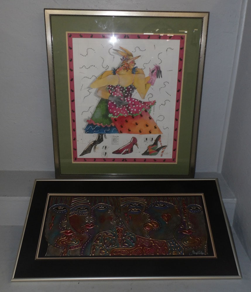 Framed Print & Mixed Media Painting (1 of 3)