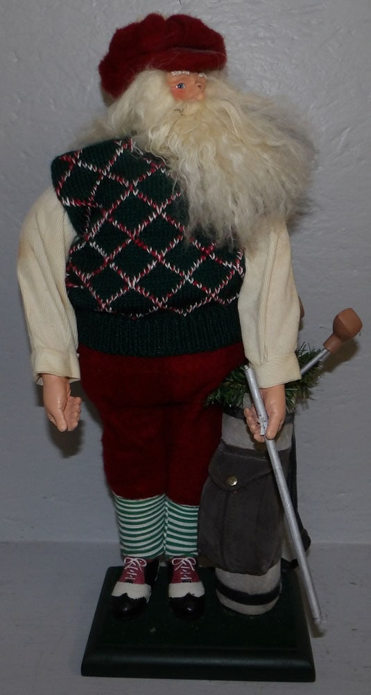 Santa Claus Doll: Santa Claus Doll . 19" H ALL DESCRIPTIONS AND ANY CONDITION STATEMENT GIVEN BY LANGSTON AUCTION GALLERY ARE STRICTLY OPINIONS AND LANGSTON'S SHALL HAVE NO RESPONSIBILITY FOR ERRORS OR OMISSIONS. THE A