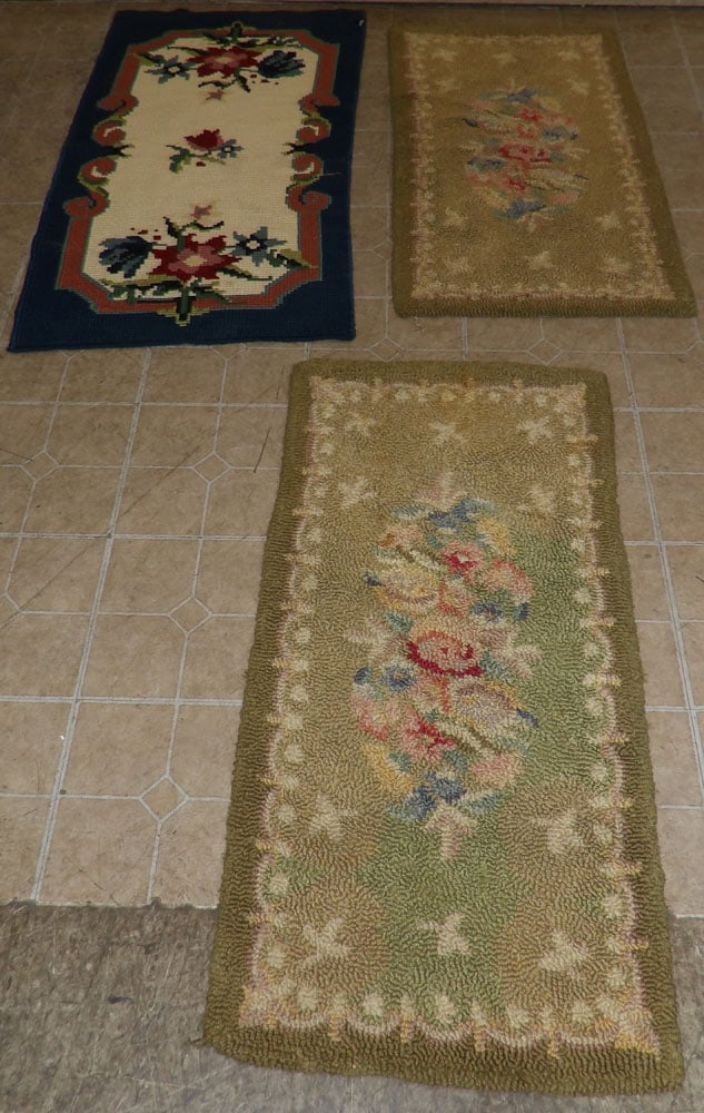 1' 11" x 4', 2' x 3' 9", 2' 3" x 4' 3" Hook Rugs (1 of 5)