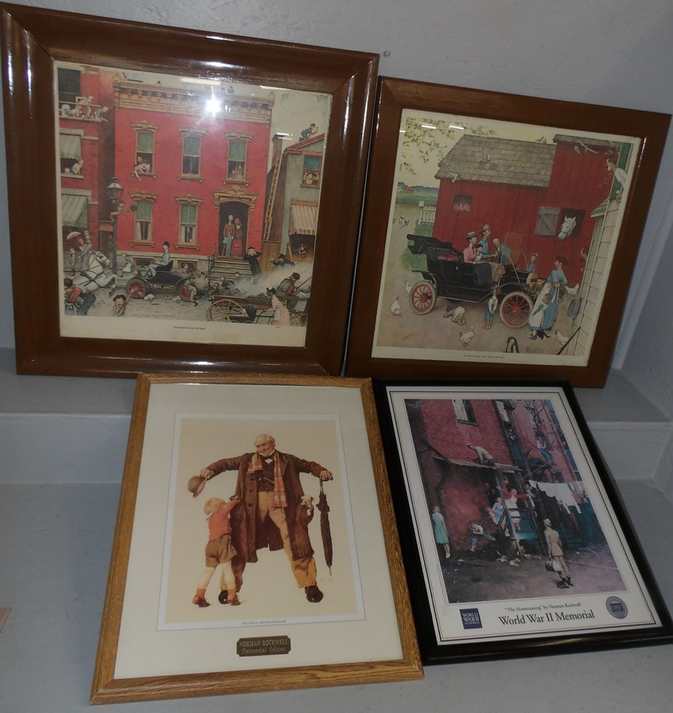 Four Norman Rockwell Framed Prints (1 of 4)