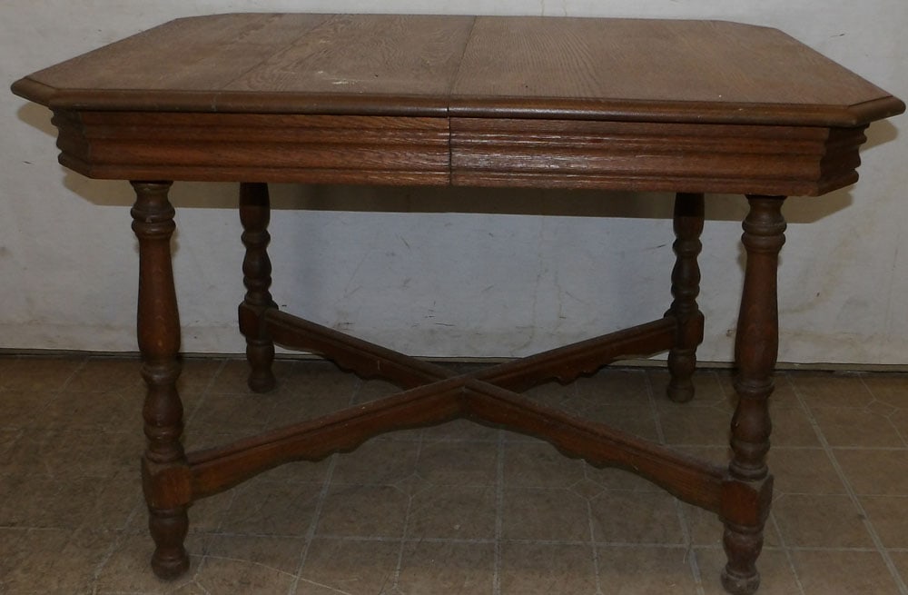 Antique Oak Dining Table (1 of 4)