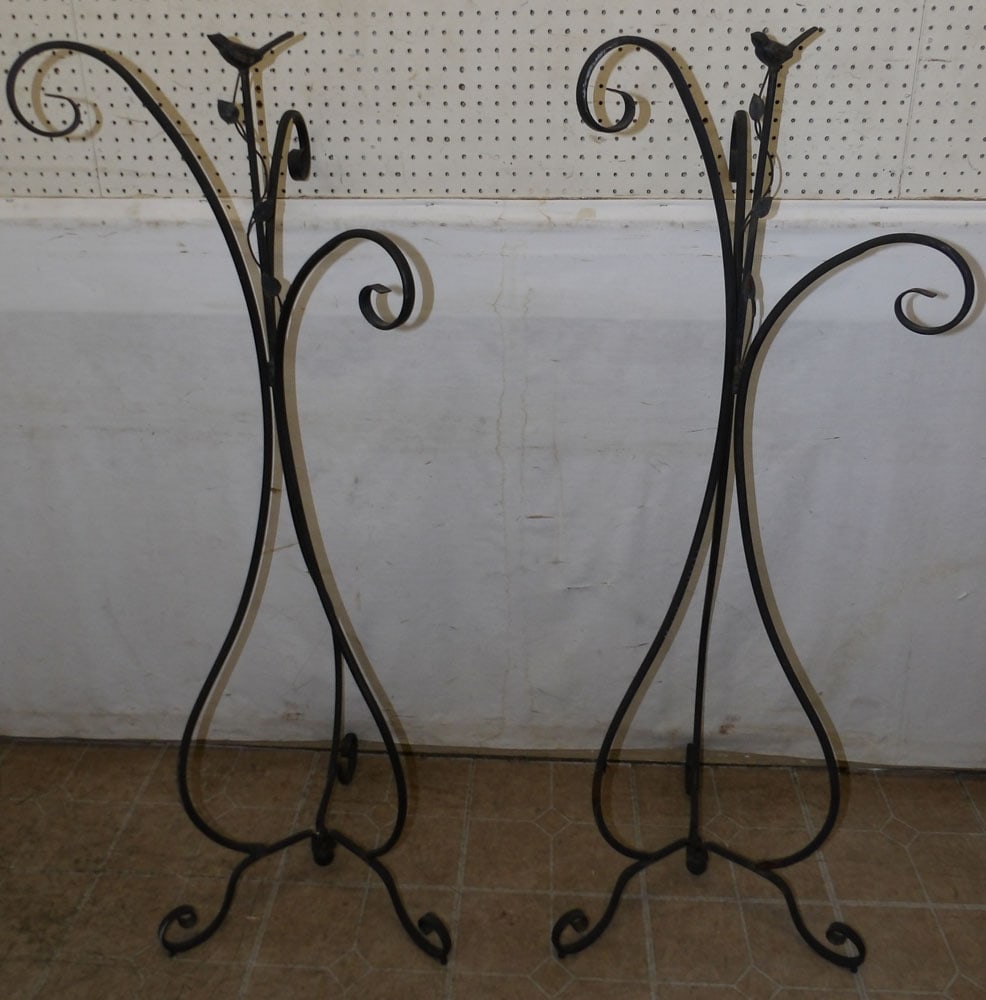 Two Painted Metal Yard Ornaments (1 of 4)