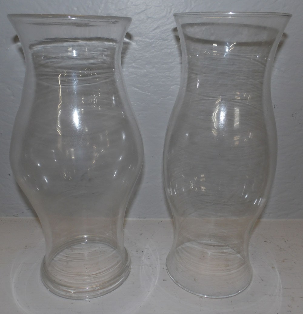 Two Glass Hurricane Shades (1 of 2)
